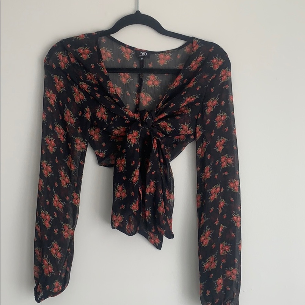 Tie up crop top - Picture 2 of 4